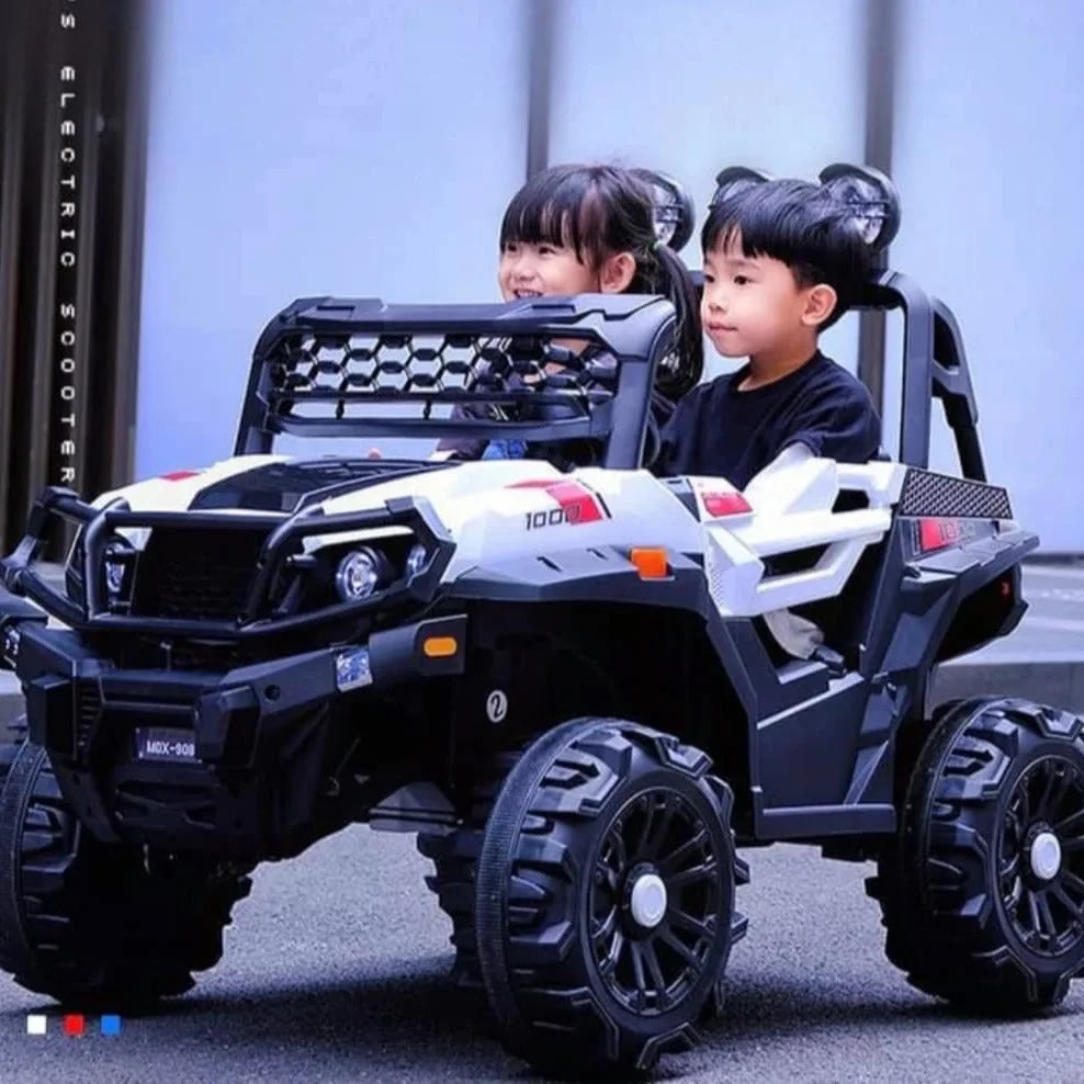 12 V, Double Seater Jeep For 1-8 Years Kids